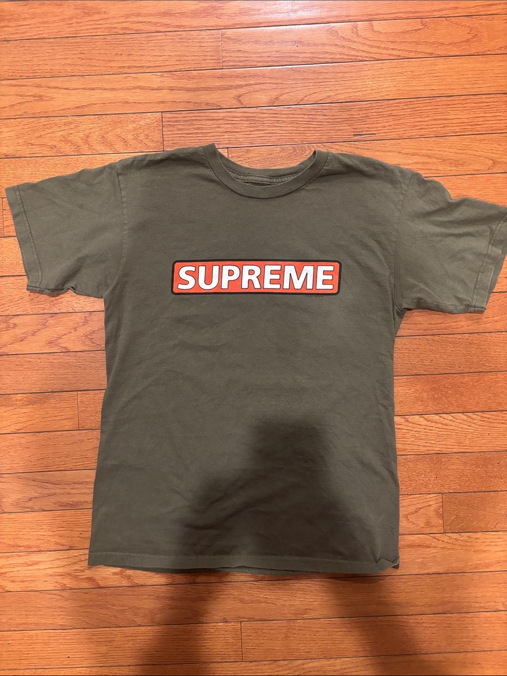 Supreme Olive Green Box Logo Tee